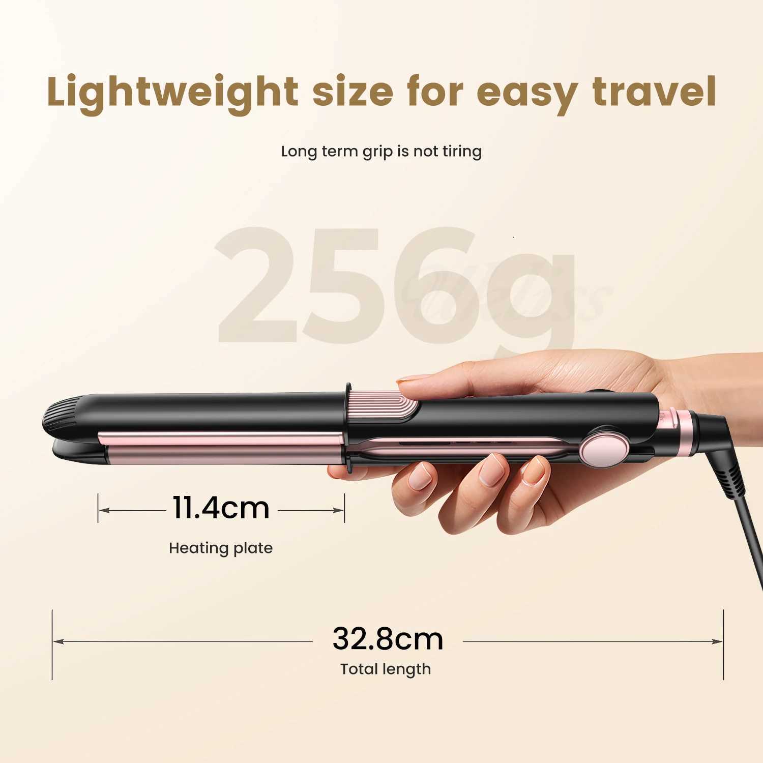 Professional Hair Straightener Optiheat Technology Ceramic Coating Extra Long Floating Plates 12 Temperatures up to 230 CT251122