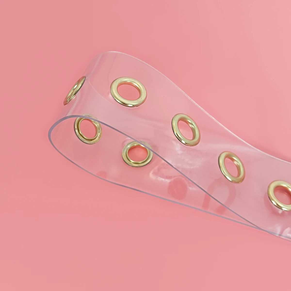 Designer White Clear Belts For Women High Quality PVC Transparent Punk Corset Belt Female Waist Cummerbunds 6cm wide Strap J251122