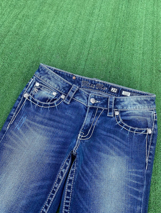 Miss Womens Gothic Diamond Pocket Embroidery Jeans Retro High Rise Flared Jeans Y2k Baggy Denim Pants Streetwear Slim Wash Pants 251111