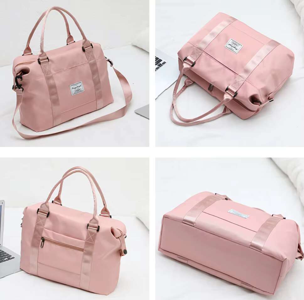 DHgargets Fashionable fiess women's large shoulder gym bag, waterproof sports handbag, lage travel bag
