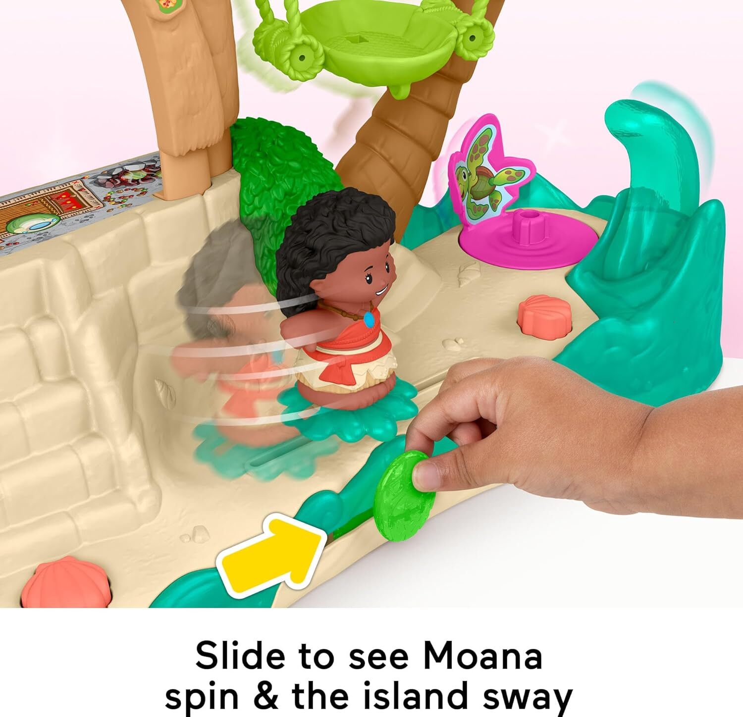 Disney custom Fisher Price Little People Toddler Toy Disney Princess Moana Adventure Village Playset with Figures for Pretend Play Kids Months