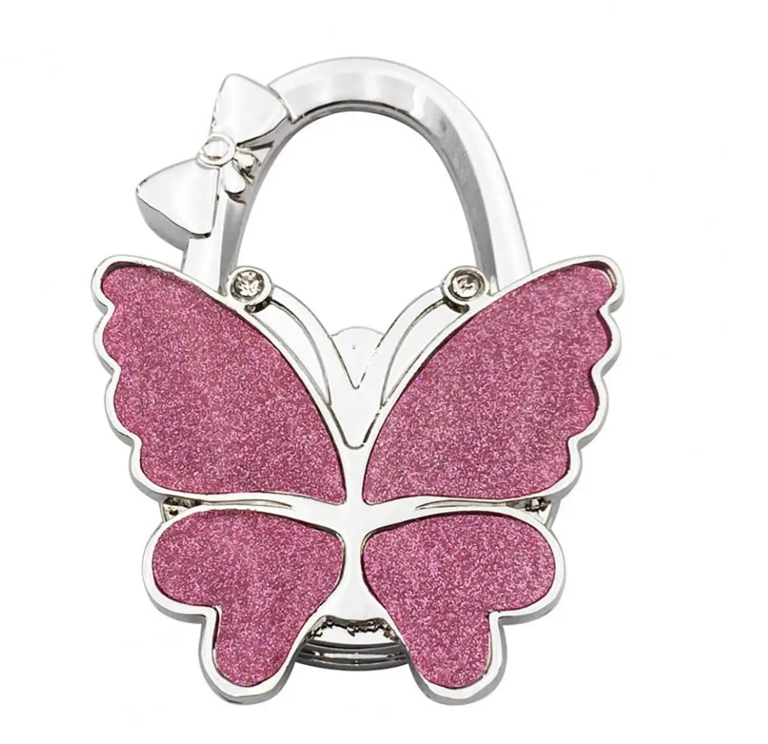 Hooks Rails Hook Butterfly Handbag Hanger Glossy Matte Foldable Table For Bag Purse Fy3424 0605 Drop Delivery Home Garden Housekee Dhwsb 0115