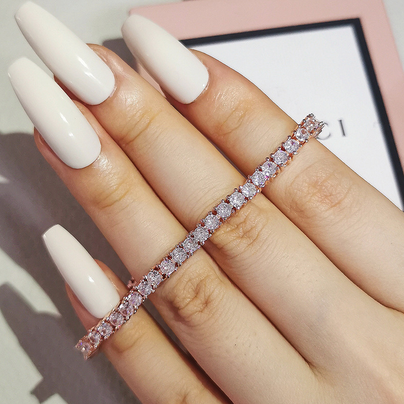 Classic & Chic Simple Design Ladies' Bracelets Adorned With Sparkling Zircons