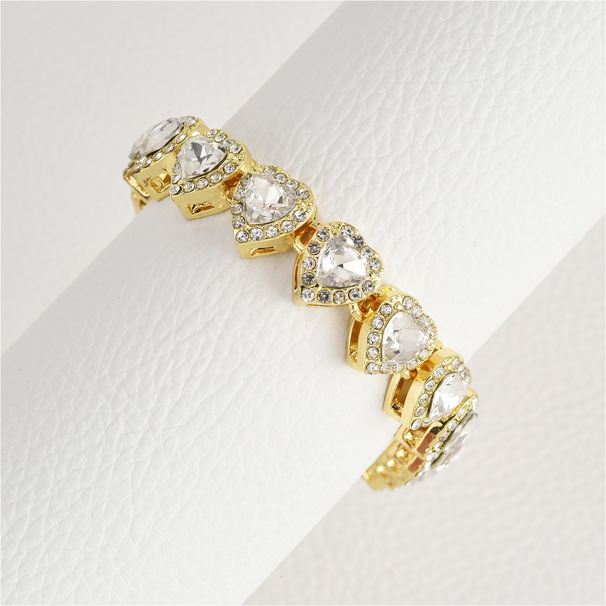 ly arrived Valentines Day high polished shiny heart Cz tennis chain necklace suitable for womens fashion jewelry gifts 241030