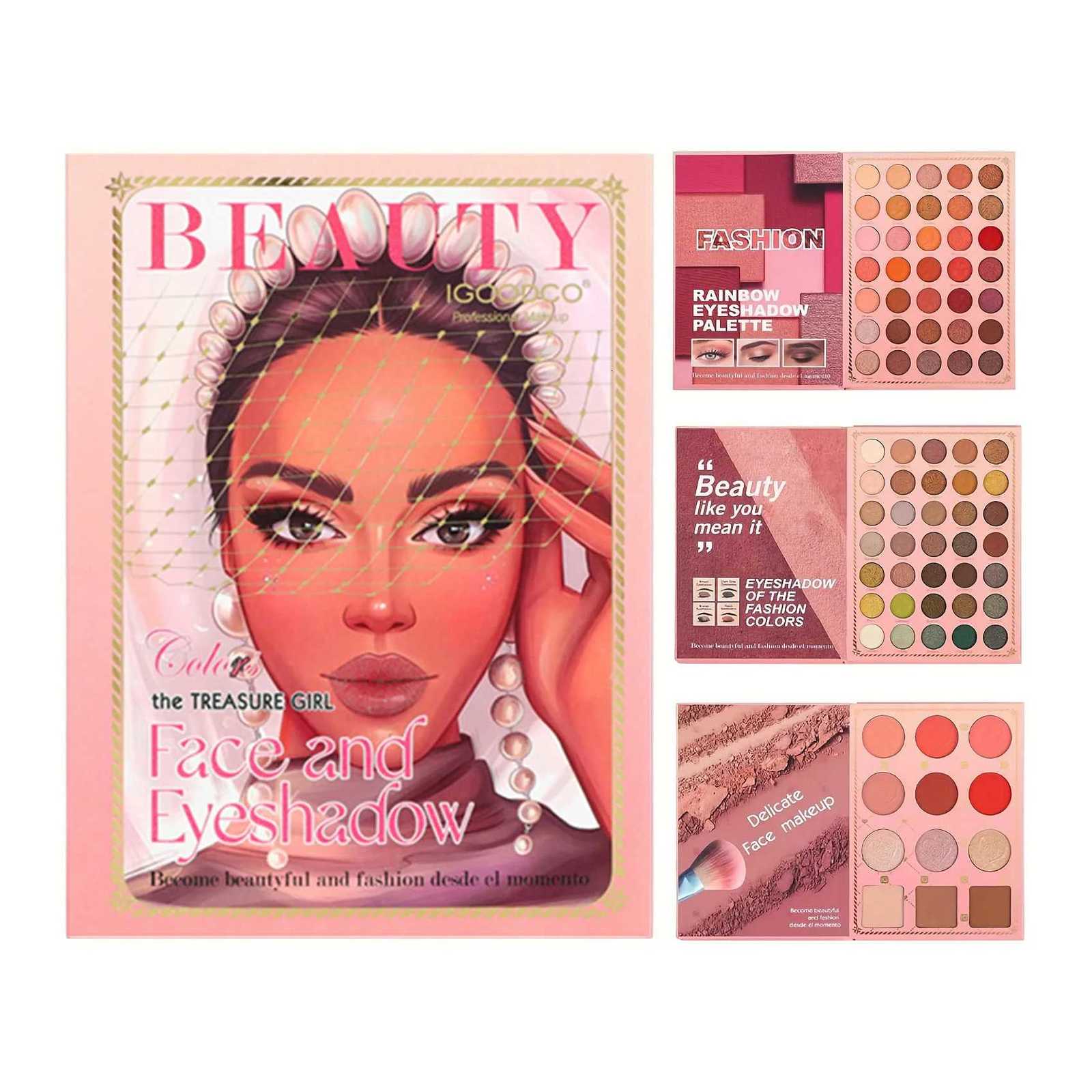 82 Colors Eyeshadow Palette Matte Shimmer Glitter Waterproof Blendable Pigment Makeup Set for Cosplay Party Festival Eye MakeupT251122