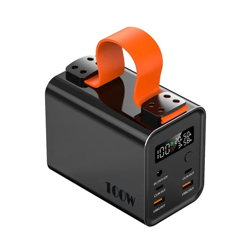 2026 Large Capacity Power Bank 80000mAh PD100W Fast Charging for iPhone Samsung Huawei Laptop Notebook Powerbank With 12V DC Output