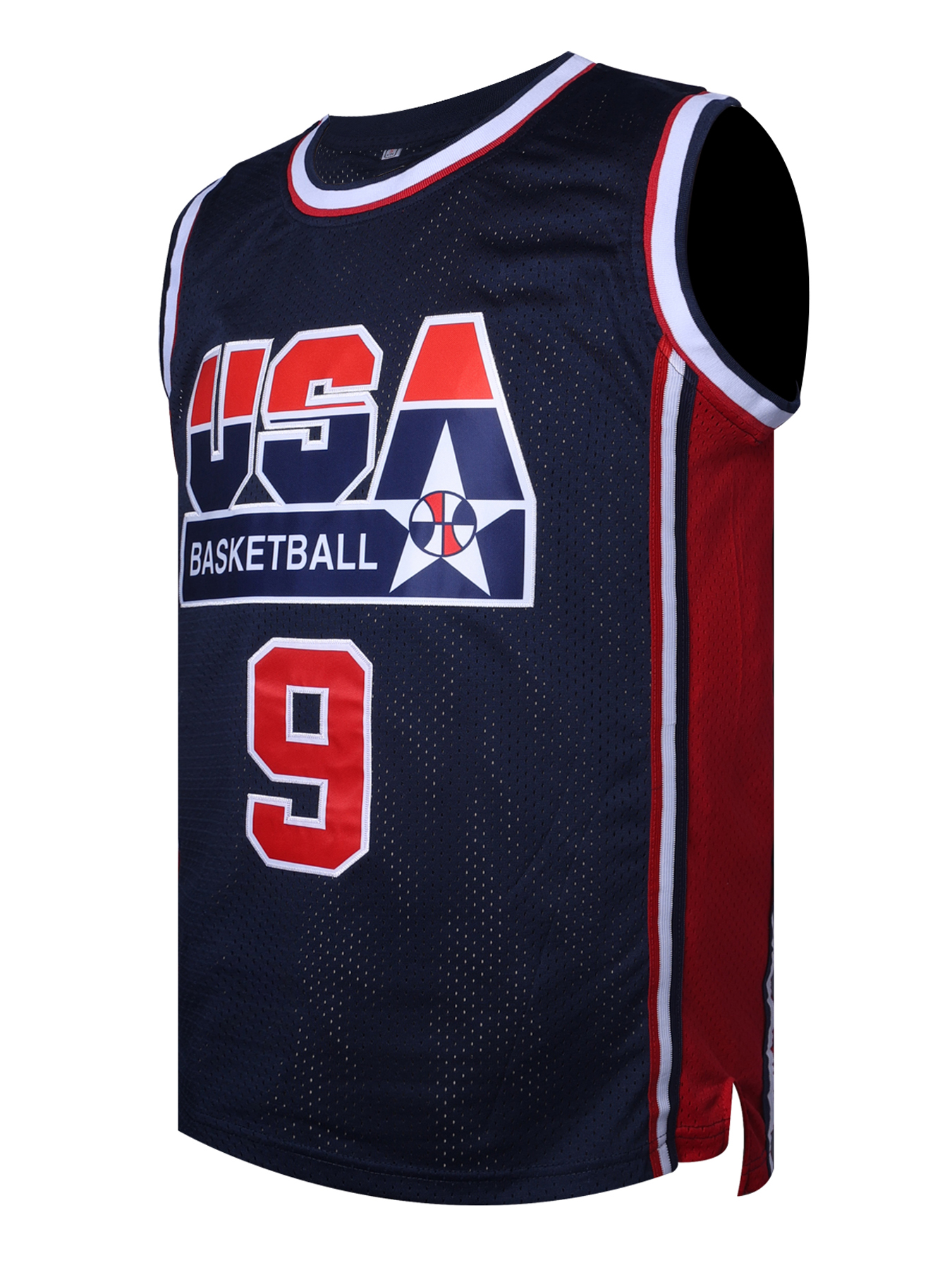 Men's 15 USA Jersey Blue Basketball Jerseys Sleeveless Round Neck Clothing Sports Shirt Training Uniform Stitched