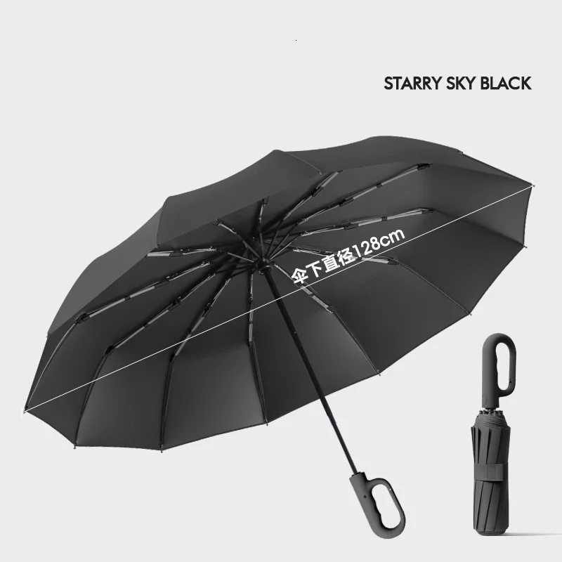 Fully automatic ring buckle 12 bones 128cm umbrella vinyl sun protection sun umbrella wholesale sun umbrella custom folding umbrM251122