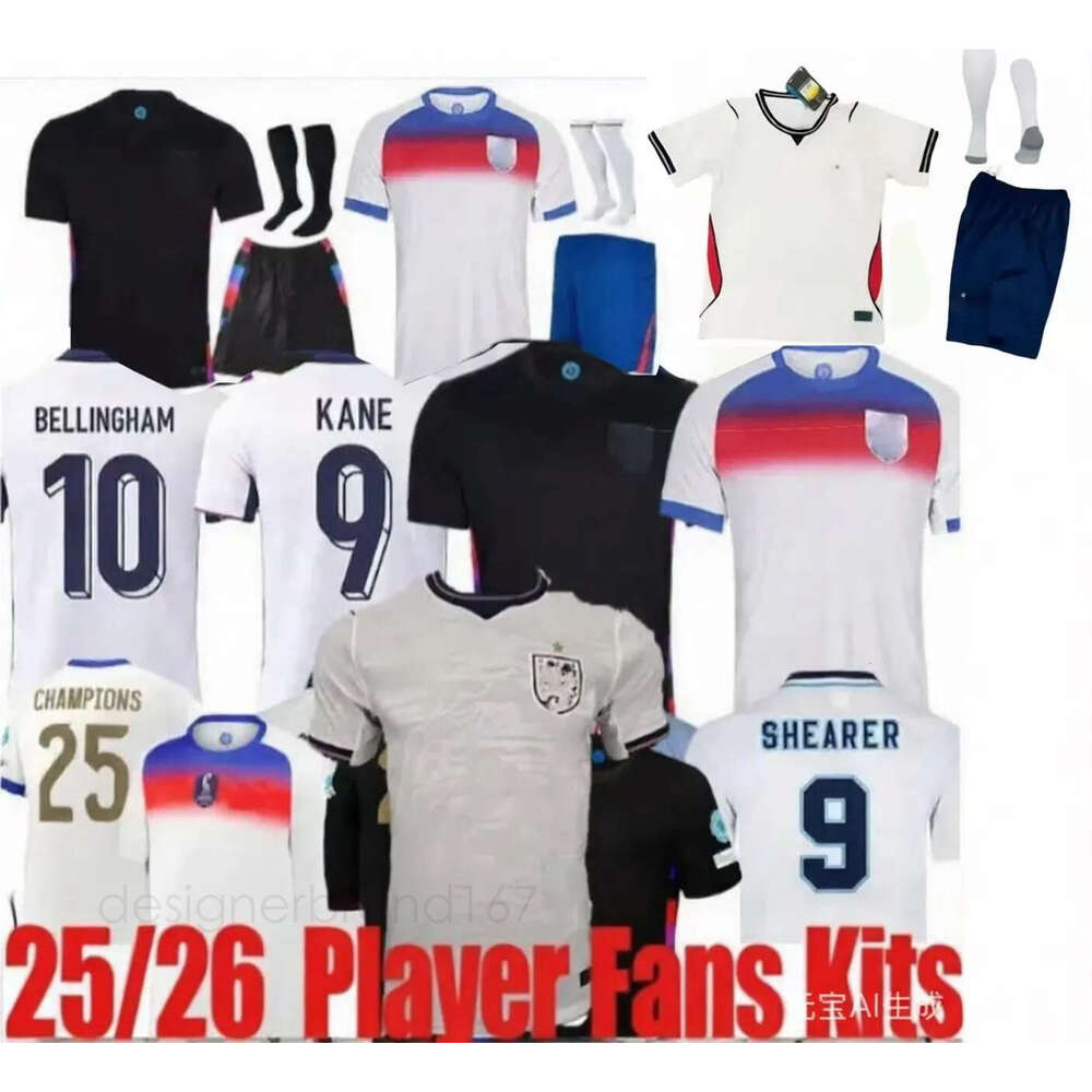 2025 2026 englands football shirt Bellingham PALMER Foden MAINOO 25 26 kane rice saka Soccer Jerseys Home Away camisa de futebol adult Men Kids kit uniform fans