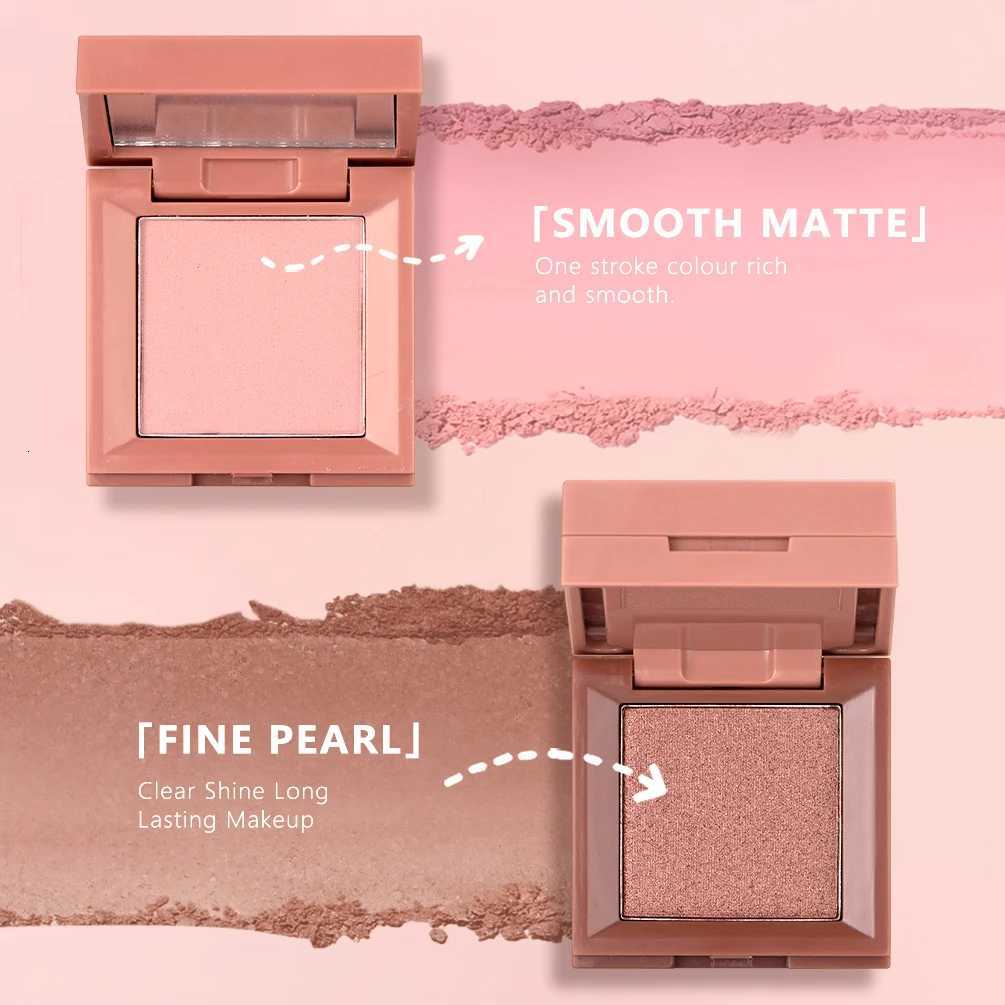 QIBEST Matte Eyeshadow Palette Pearly Shiny Eye Shadow Makeup Multifunctional Face Blush Highlighter Female Cosmetics For WomenT251122