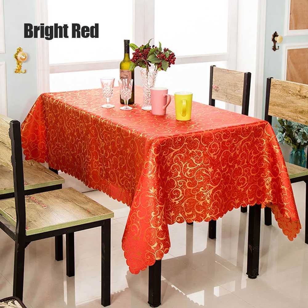 High Quty Europe Style Luxury Embroideried Gold Leaf 180180cm Square Tablecloth Hotel Home Table Cover For Event Decoration C2511226
