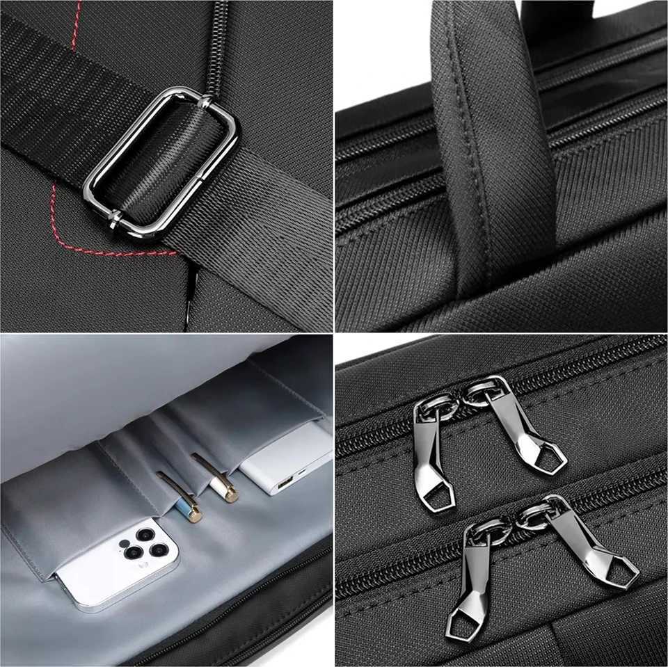 mens handbag business cross body bag new large capacity waterproof briefcase 16 inch laptop bag portable office bag W250422
