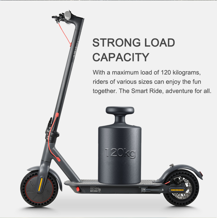 MK083 Electric Scooter - 350W Motor, 8.5" Solid Tires,7.8/10Ah, Max Speed Up to 19MPH/25MPH and 21/31Miles Long Range, E-Scooter with APP Control