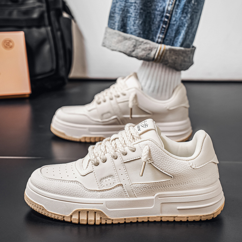 Free Shipping 2025 New Casual Shoes High Quality Soft Sole Pu Leather Sneakers for Men Luxury with box