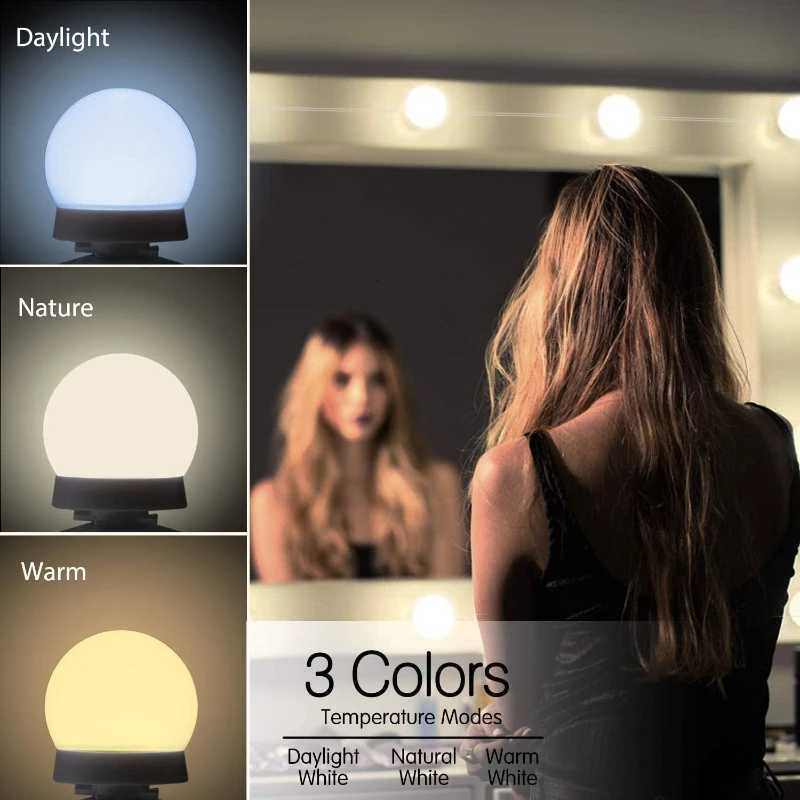 Makeup Mirror LED Light Bulbs Vanity Lights USB 12V Bathroom Dressing Table Lighting Dimmable LED Vanity Light For Mirror Light M251122