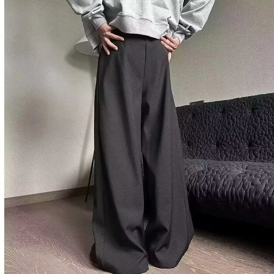 Retro unisex loose harem pants Japanese style Korean fashion classic loose Japanese pants Office casual pants 250418