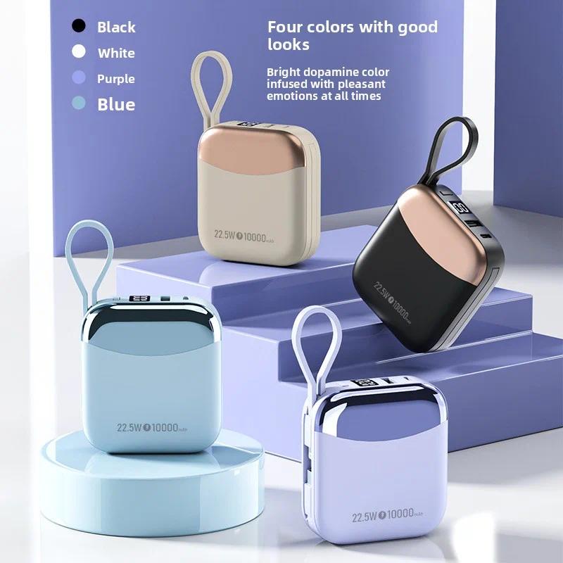 2026 CCC Chinese Certification 10000mAh Mini Power Bank 66W Fast Charge Powerbank External Battery for iPhone Xiaomi Huawei Samsung