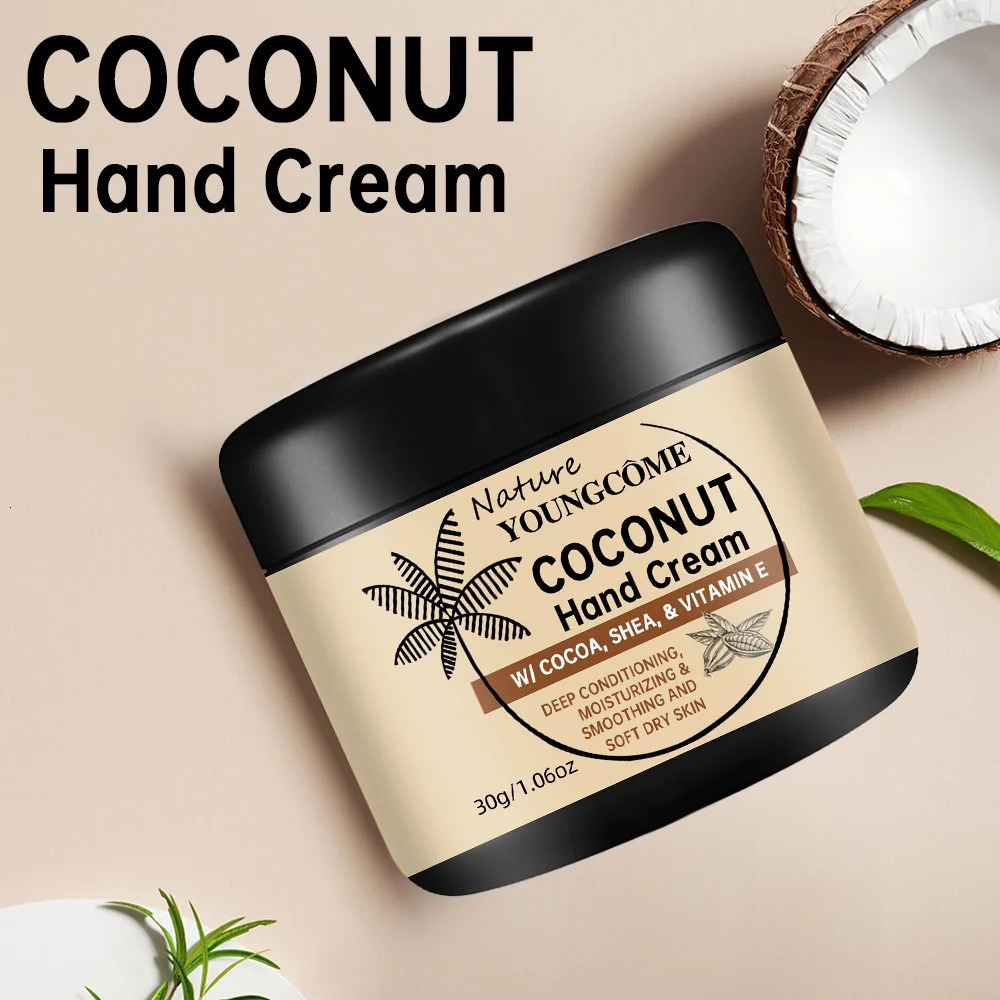 30g60g Anti Hand Cream Crack Coconut Oil Drying Repair Serum Fade Fine Lines Exfoliating Moisturizing Skin Care 251103