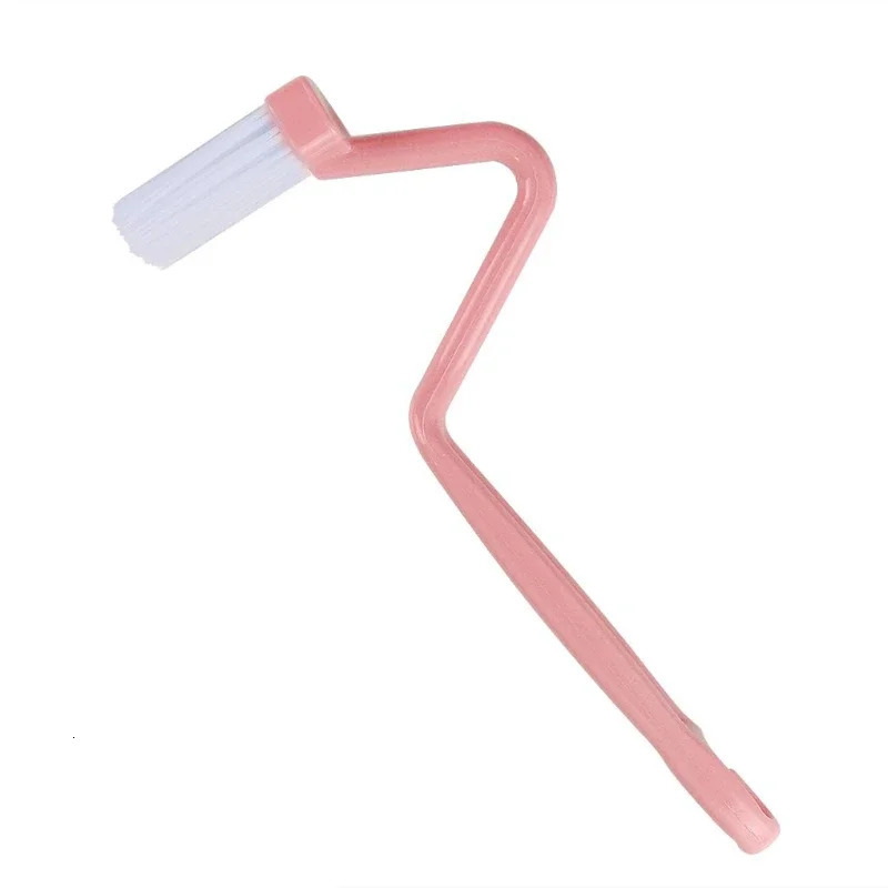 Toilet cleaning brush Sshaped portable WC washer curved side handle angle 250422
