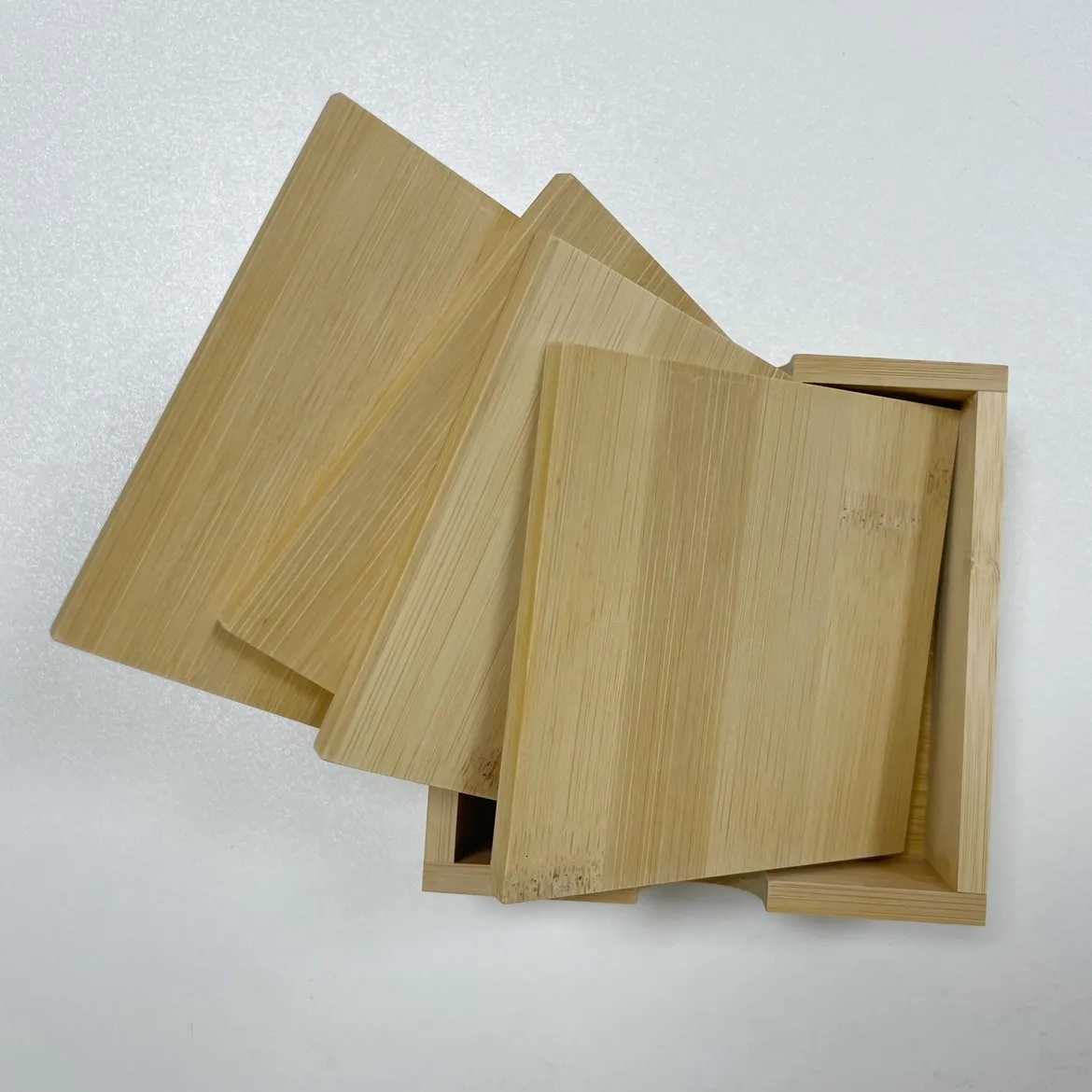 PU Leather Round Coasters Square Wood Coasters Drink Coffee Cup Coasters Mats Tea Pad with Holder Placemats Coaster Set C251122