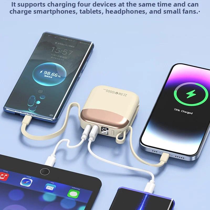 2026 CCC Chinese Certification 10000mAh Mini Power Bank 66W Fast Charge Powerbank External Battery for iPhone Xiaomi Huawei Samsung