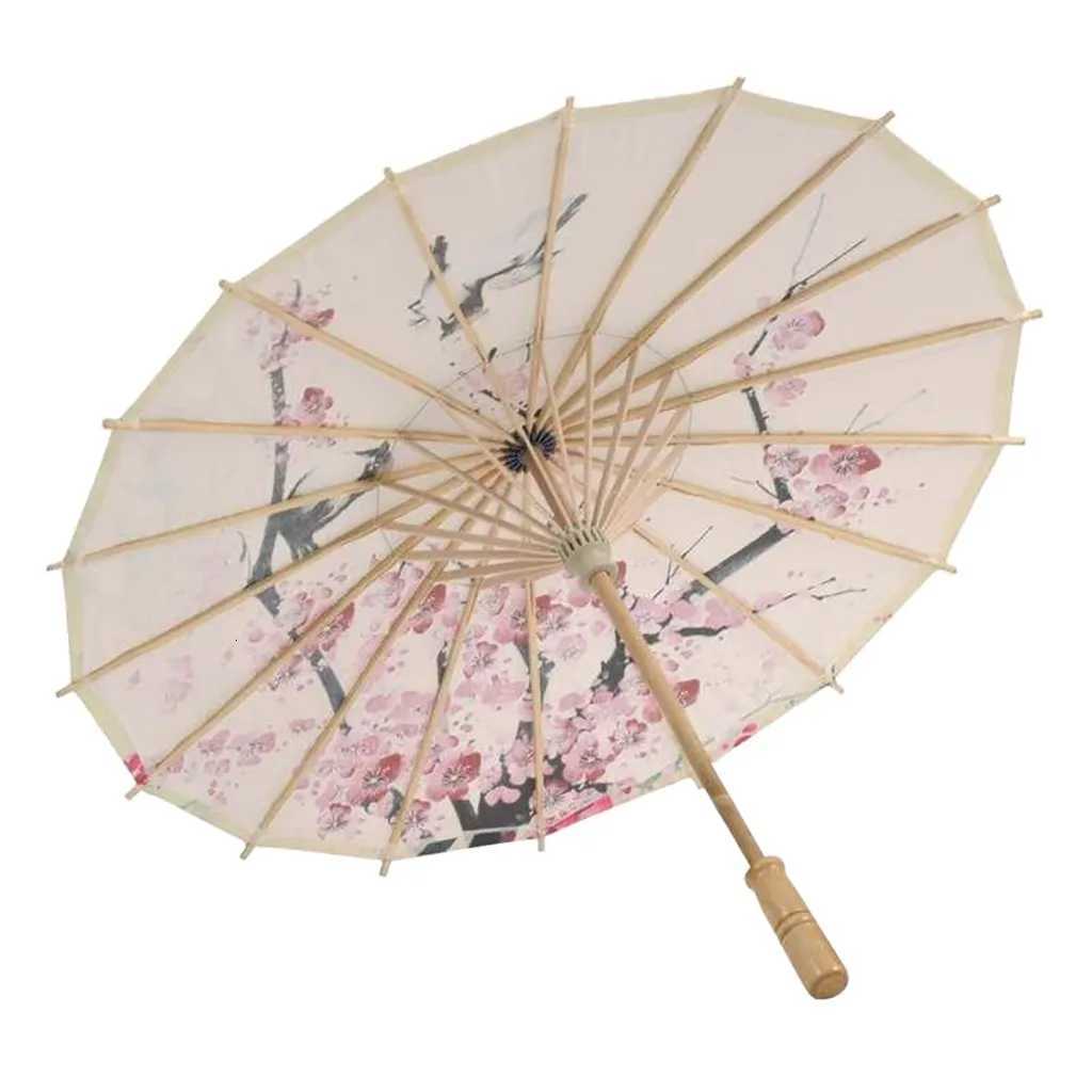 Bamboo Oiled Paper Umbrella Japanese Women Decorative Ancient Umbrella for Costumes Photography Prop Party Performance UmbrellaM251122