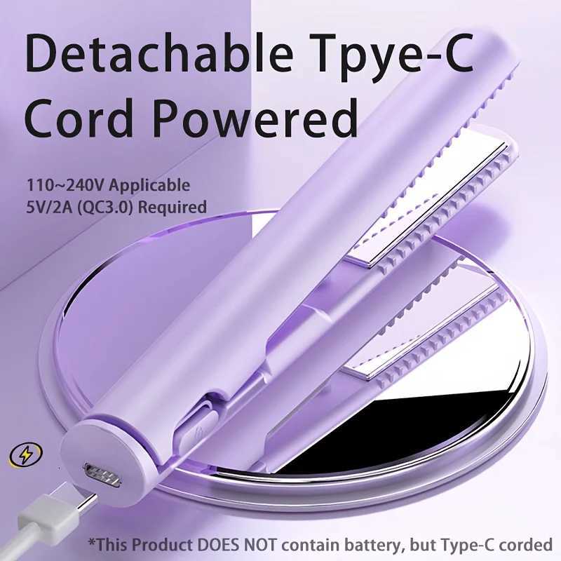 Portable Mini Hair Straightener Lightweight 180 Degrees Celsius Constant Temperature Control Suitable for Bangs and Short HairT251122