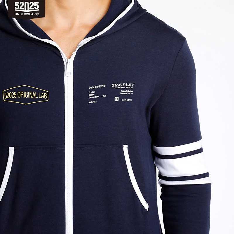 52025 Mens Hooded Jumpsuit One-Piece Cotton Pajamas Comfortable Hooded Lounge Onesie for Men Relax in Style and ComfortW251122