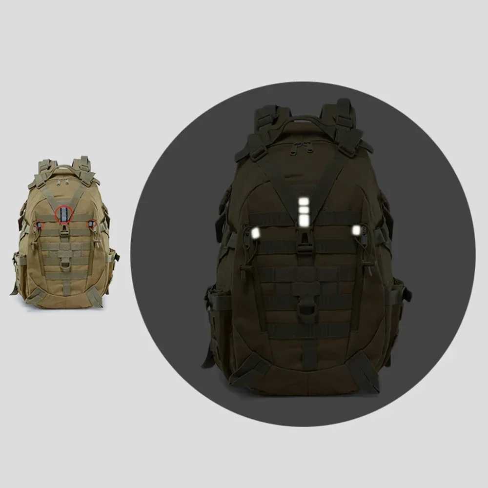 Tactical backpack large capacity sports bag Molle system glow bar hunting shooting bag hiking horseback riding RucksackC250421