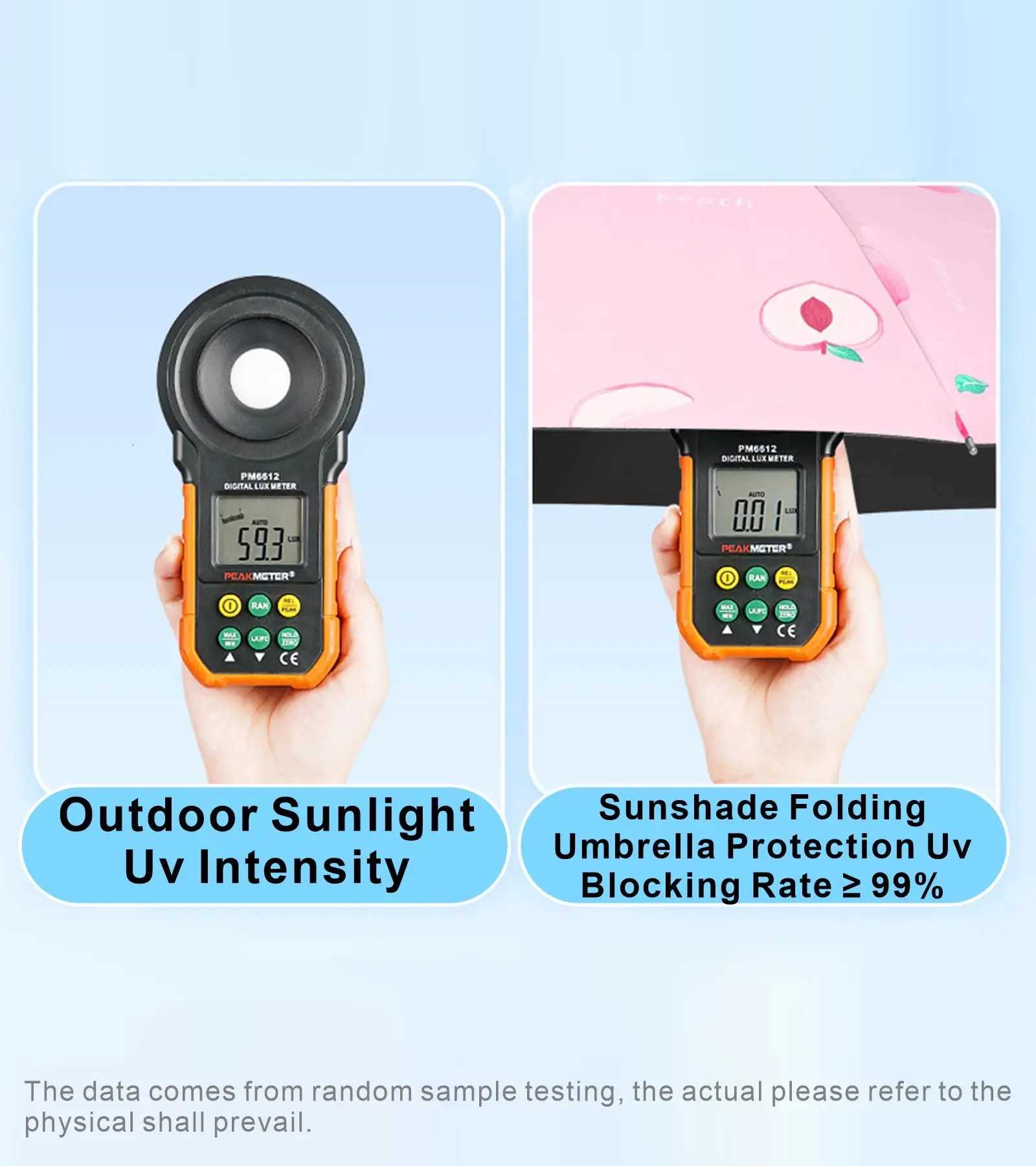 Fruit Pattern Small Lightweight UV Protection Sun Umbrella Portable Foldable Compact Colorful Sports Umbrella for OutdoorM251122