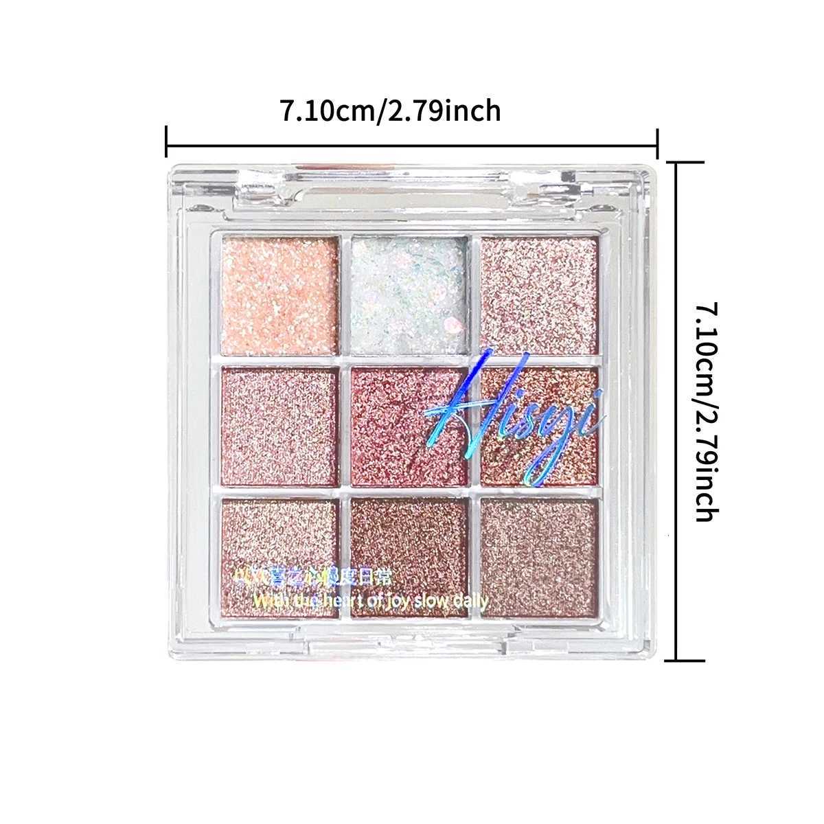 Shiny and matte 9-color eyeshadow palette for long-lasting makeup shimmery eyeshadow makeup for everyday and party looksT251122