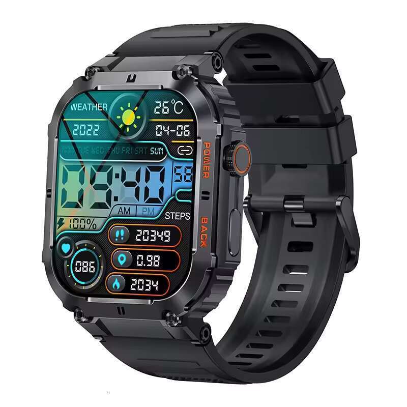 DHGadgets K57 Pro Men Smart Watch 400mAh Big Battery Heart Rate Monitor Blood Oxygen Outdoor Timer Weather Waterproof Sports Smartwatch