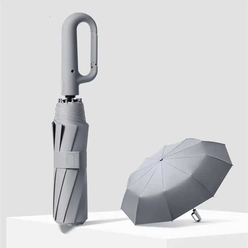 Ring Buckle Design Umbrella 10 Rib Fully Automatic Umbrella For Men Folding Extra Large Thickening WOMENS Sunshade UmbrellaM251122