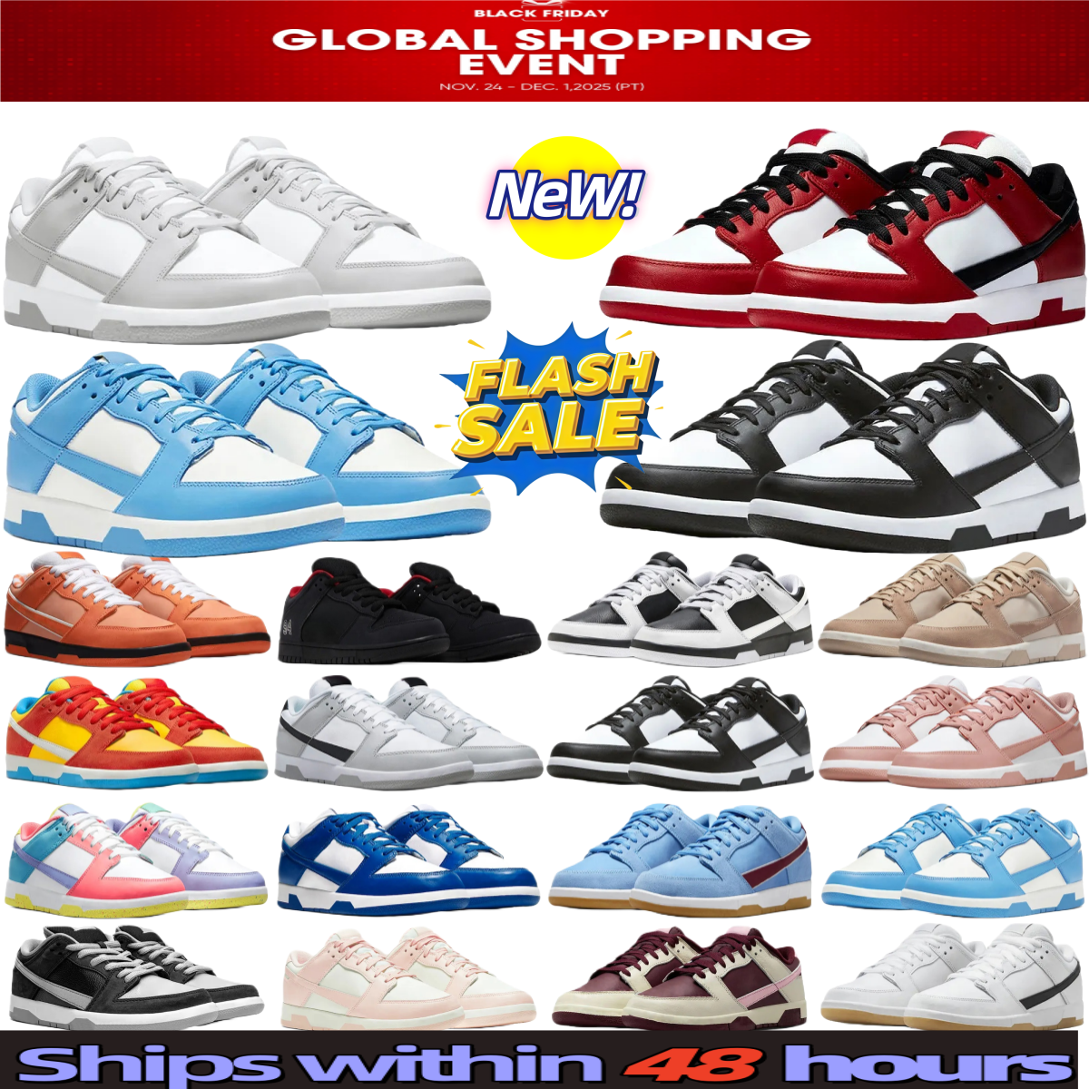 Free shipping high quality casual shoes 1s outdoor sneakers Chicago black and white panda red white pink purple 36-46