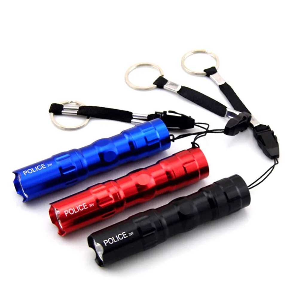 Mini high power Protable led flashlight flash torch light lamp waterproof AA battery pocket keychain laterna for camping fishing C251122