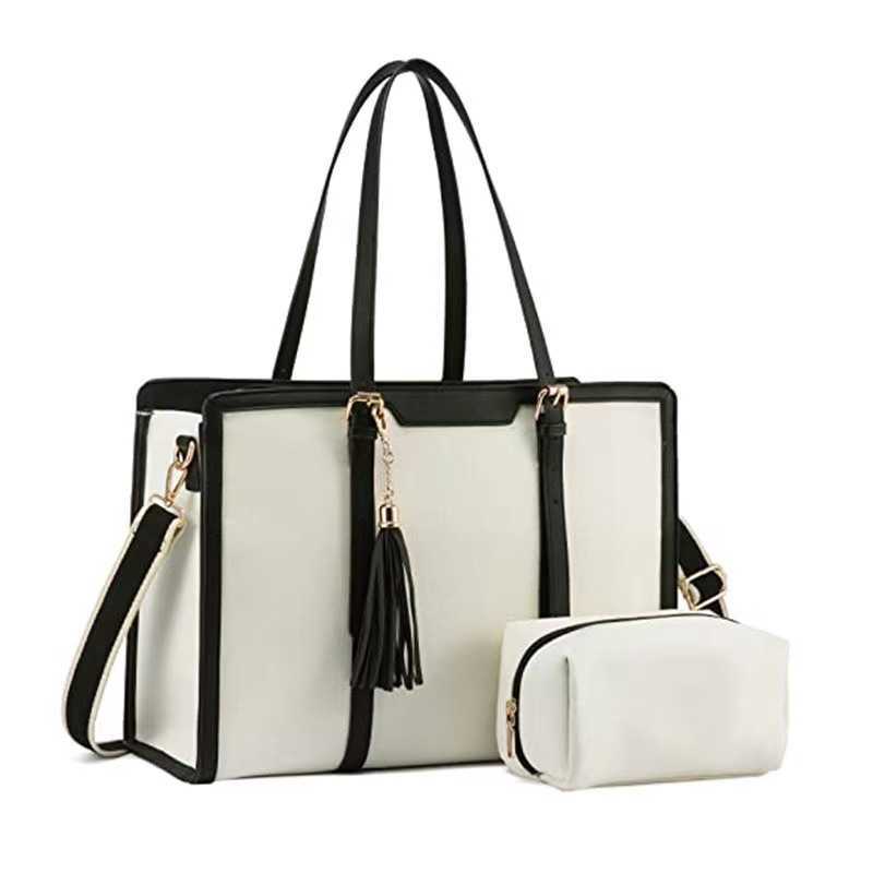 New Fashion Handbag Laptop Shoulder Bag Leather Computer Bag with HandbagC250423