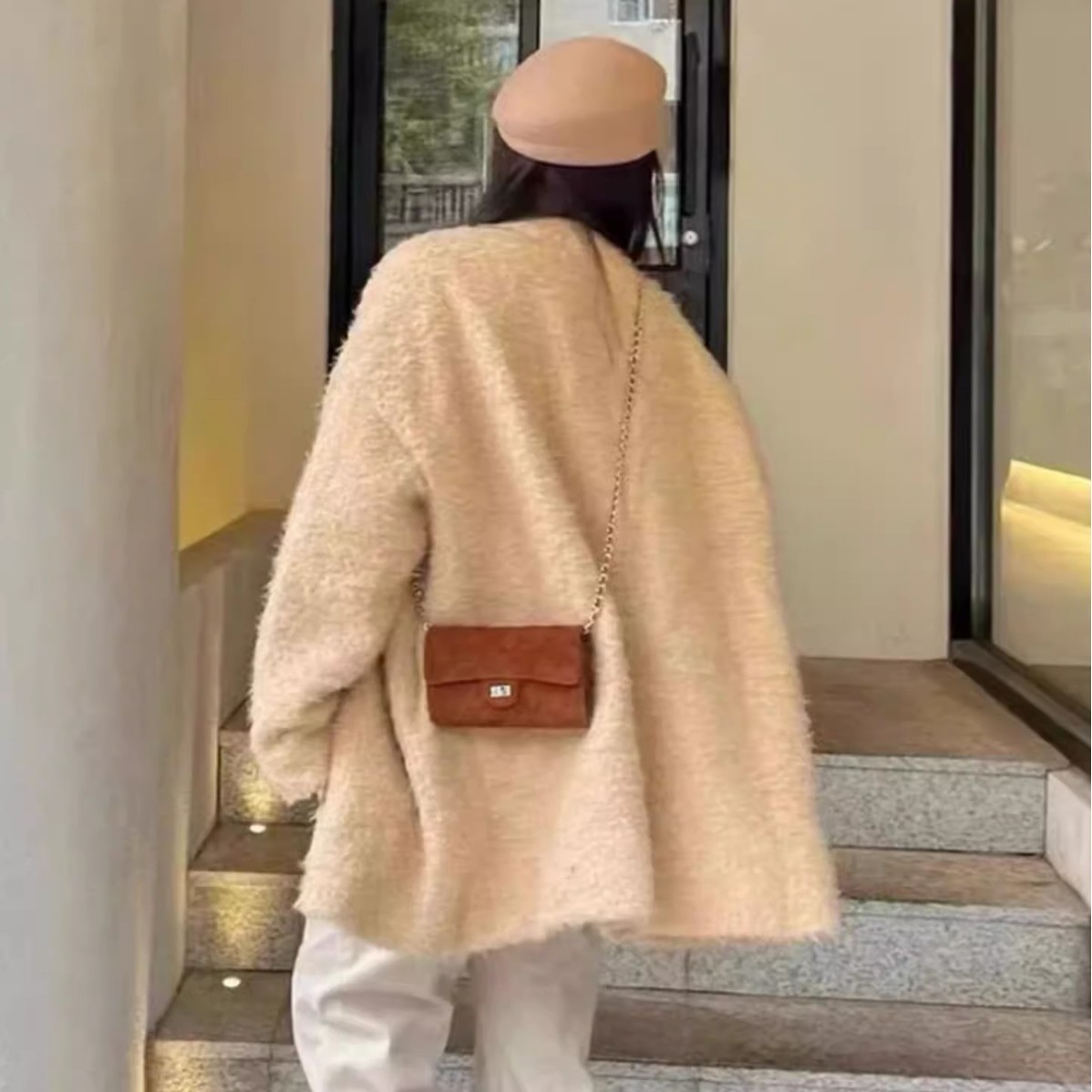 Designer Bag Vintage Suede Quilted Bag, FW 2025 Diamond Chain Crossbody Purse, Retro Underarm Shoulder Bag