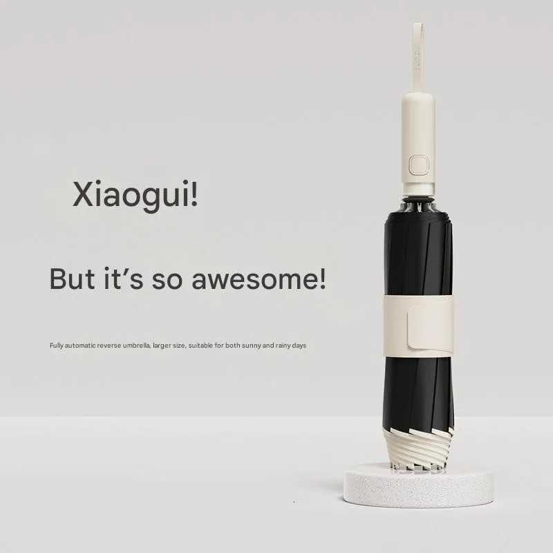 High-end Double Keel Parasol Sun Umbrella Heat Insulation Sunscreen Fully Automatic Anti-ultraviolet Reverse Folding UmbrellaM251122