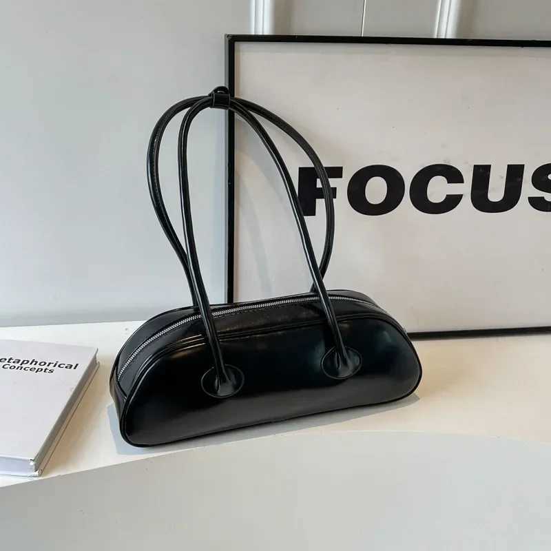 Underarm Bags for Women Vintage French Sticks Handbag Solid Color Light Luxury Tote Business Commute Ladies Casual Shoulder BagT251122