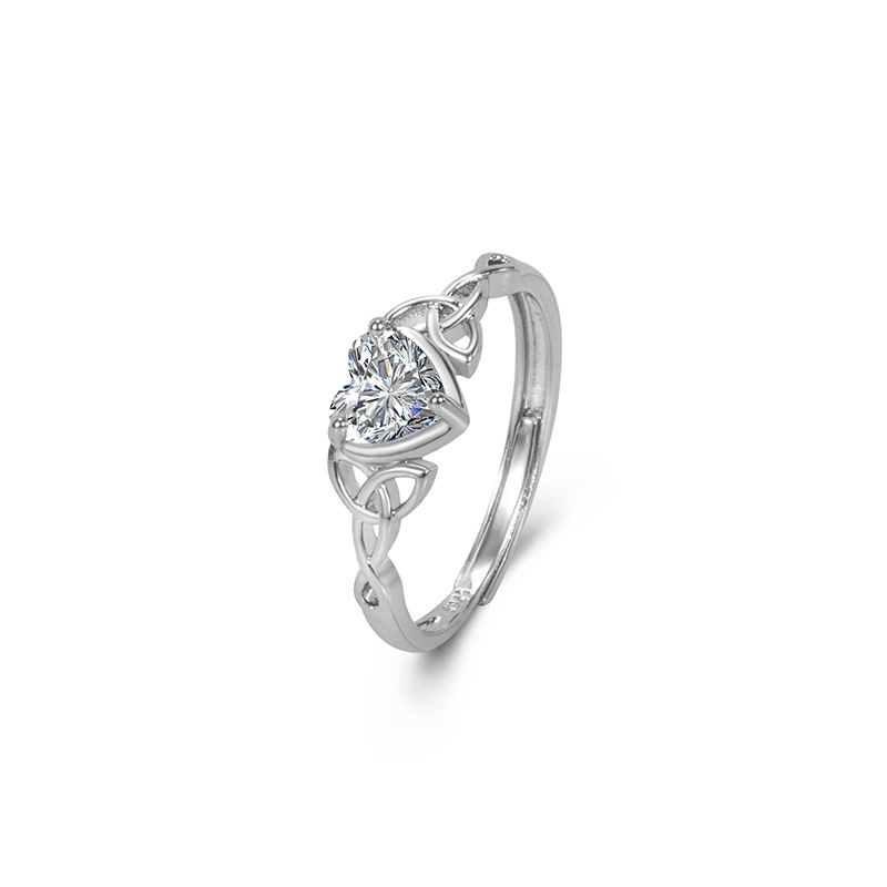 Multicolor Heart-shaped Emerald Zircon Ring High quality gold designer diamond ring rings designer for women engagement men love ring moissanite rings - view 8