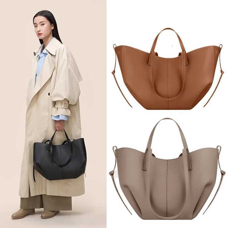 2025 New commuting large-capacity wing bag cowhide retro luxury tote bag single-shoulder handbag K251121