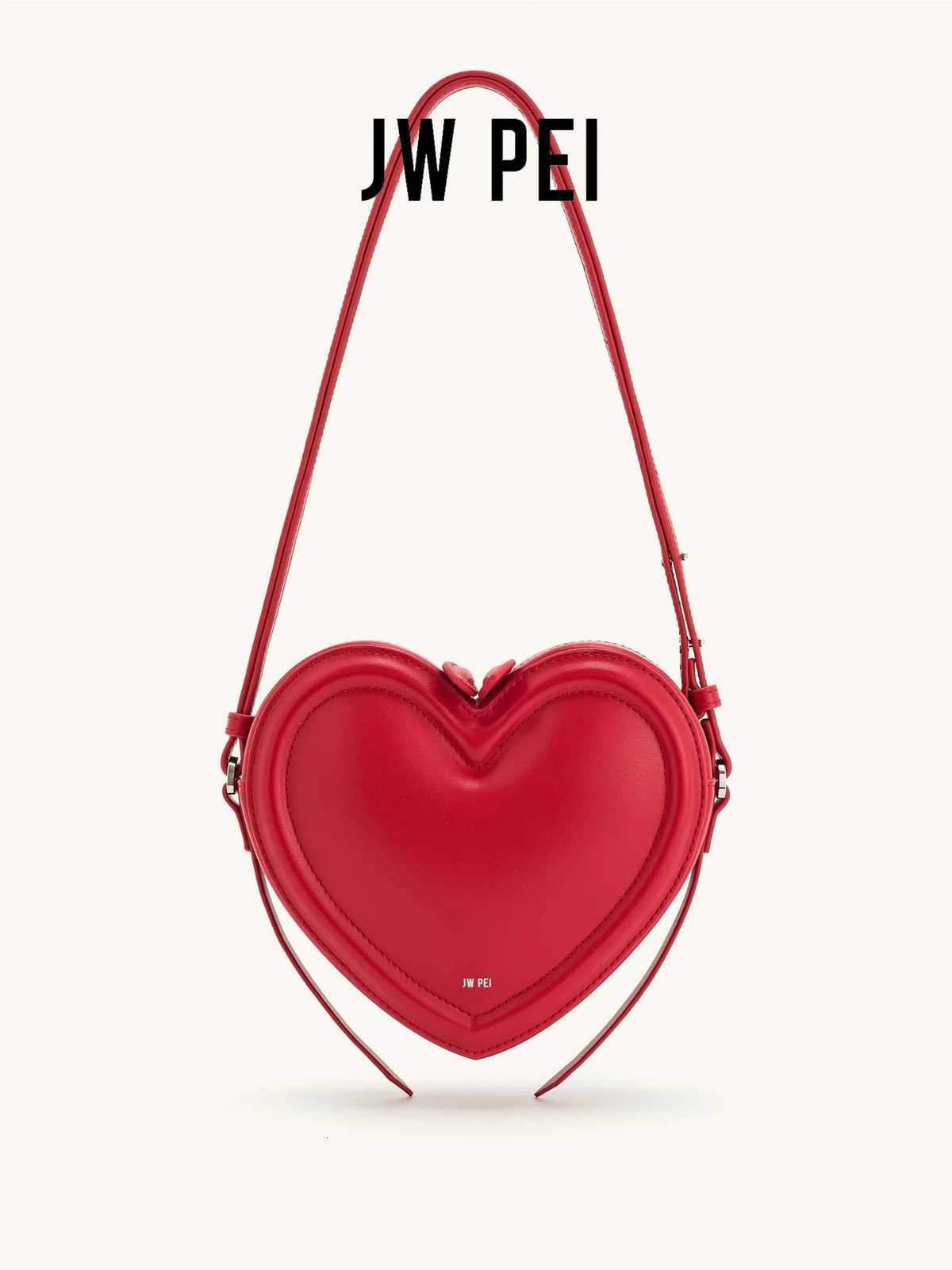 JW PEI Arlene Heart Shape Shoulder Bag Women3D Love Design Niche Crossbody PurseCommuting Underarm Bag Valentines Day Gifts K251121