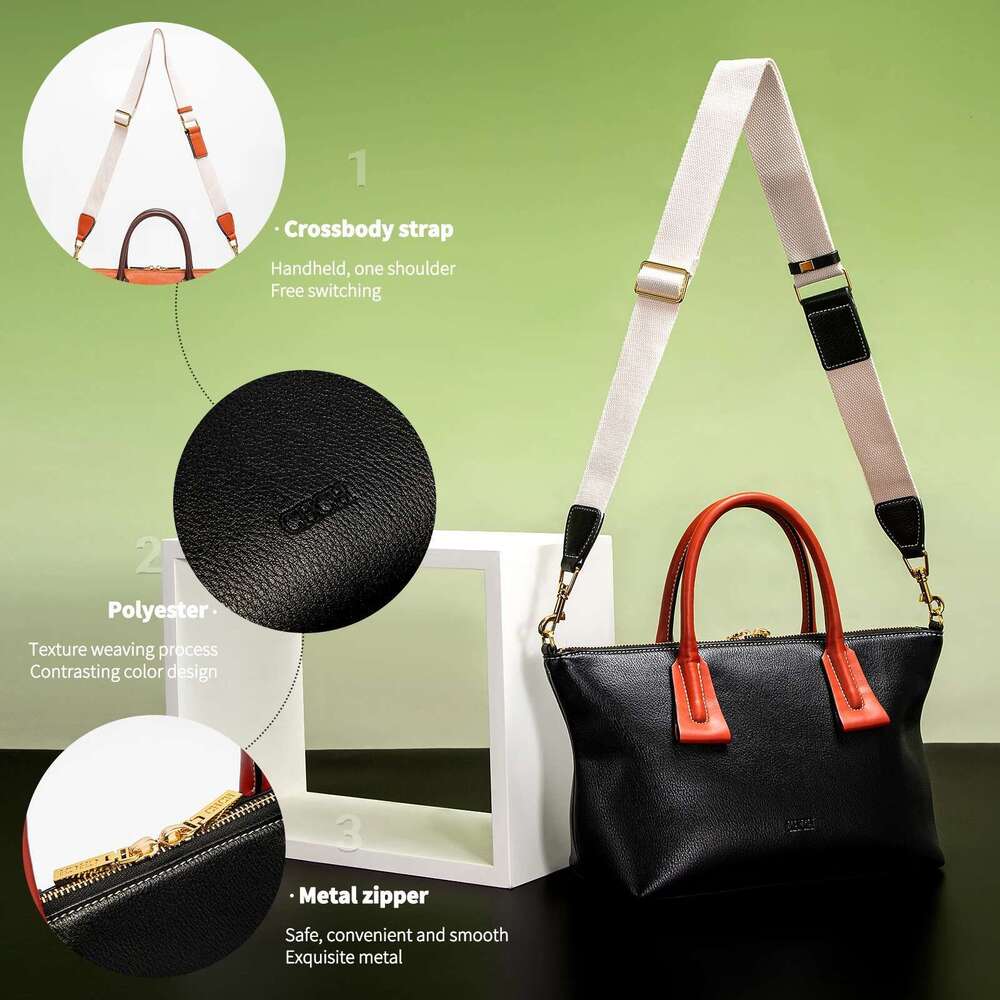 CHCH Women S Tote New Black Leather Large Capacity Handbag Spring Travel Bag Bag