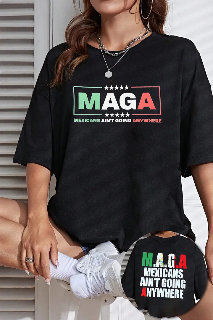 Women Men Designer T Shirts MAGA O-neck For Casual Breathable Moon letter print Top Short Sleeve Tie Black T-shirt S-3XL