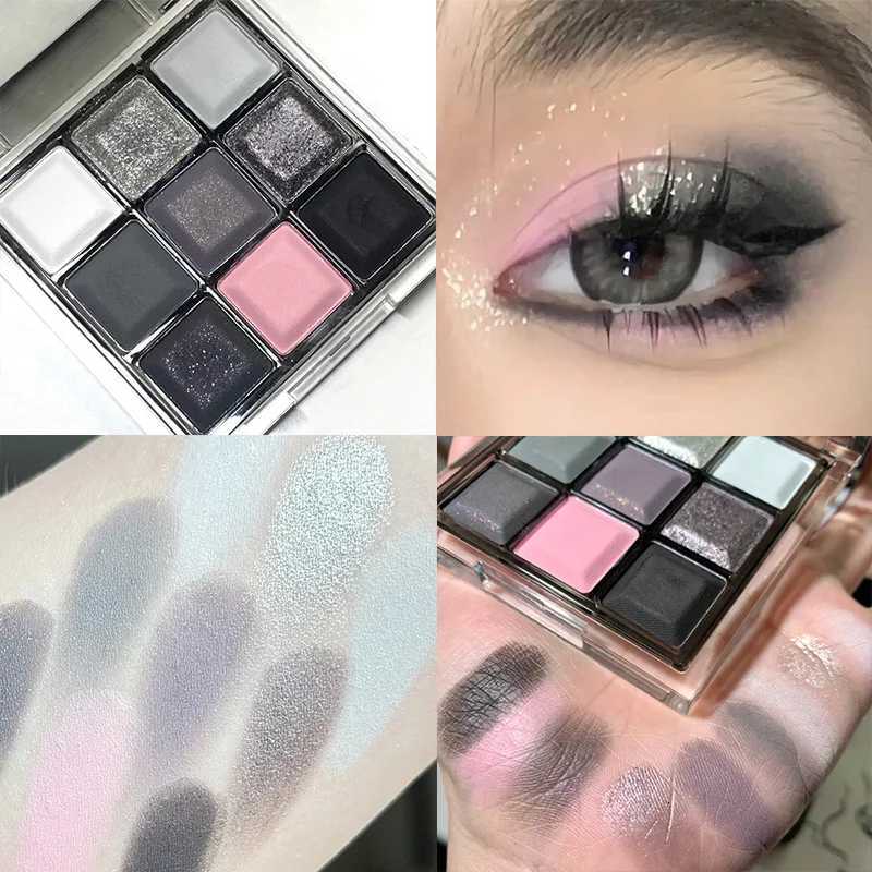 Cool Toned Gray Black Eye Shadow Pearlescent Matte Chocolate Eyeshadow Palette Long Lasting Eyes Base Shade Powder CosmeticsT251122