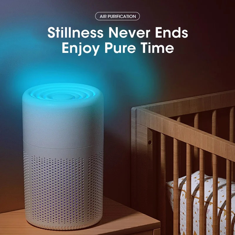Smart Air Purifier Household High-Efficiency with Scented Sponge Deodorant for Office Living Room Bedroom Kitchen 250417