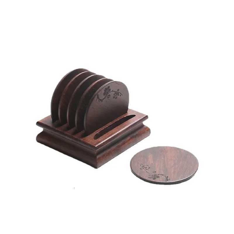 Chinese Coasters Placemat Bamboo Waterproof Insulation Pad Tea Coffee Cup Pad Kitchen Table Decoration Table Coaster Plate Mat C251122