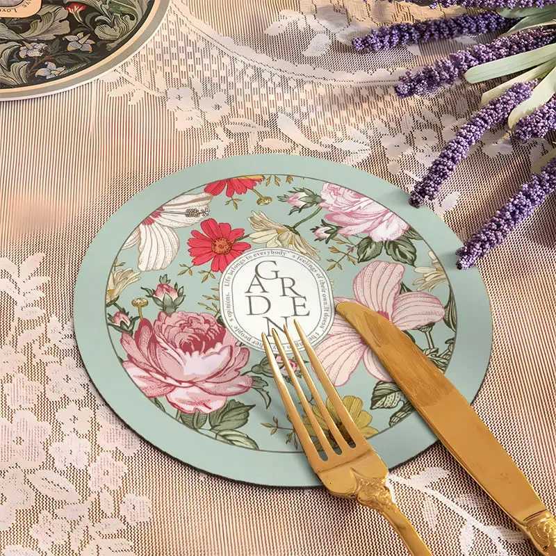 Luxury Coasters Water Absorbing Quick Drying Insulation Coaster High Aesthetic Value Anti-slip Tea Mat kitchen Accessories C2511220