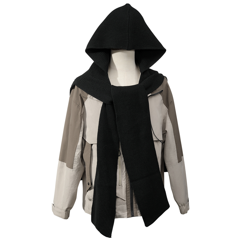 Black scarf for man 100% cotton women custom cashmere designer scarf plaid letter printed scarves soft touch warm wraps With tags autumn winter knitte