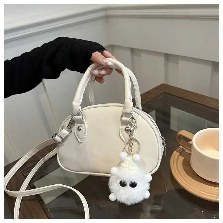 Chic Versatile Baseball Bag Womens Handbag Shoulder Crossbody Bag Retro Atmosphere Spring Summer New Style Soft Polyester Fiber K251121